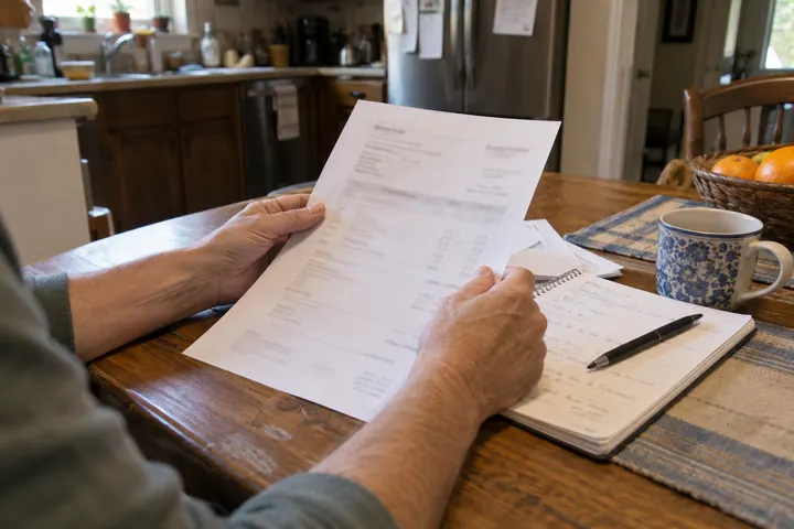 Reviewing a written estimate and project notes